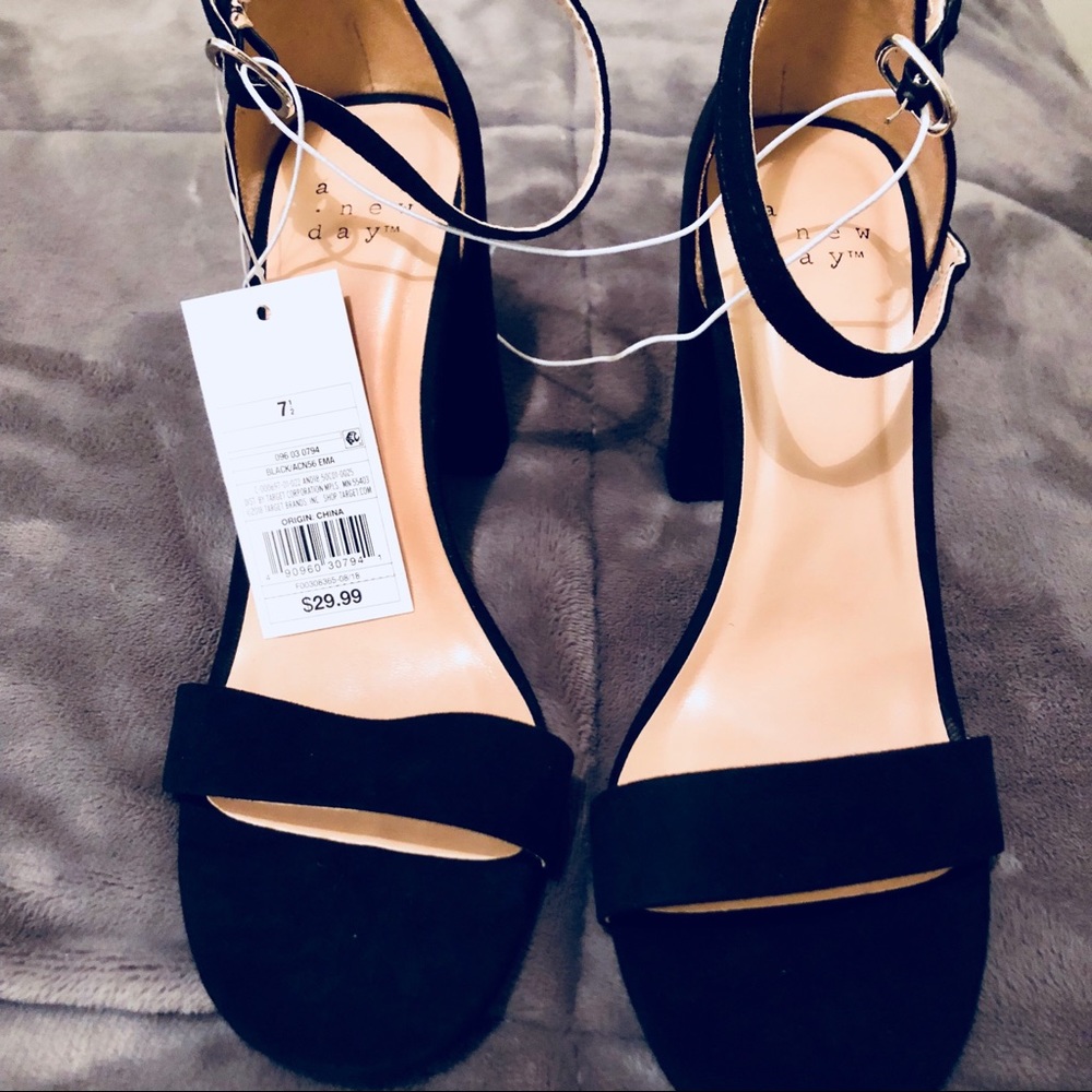 Suede open toed heals from Target 🎯